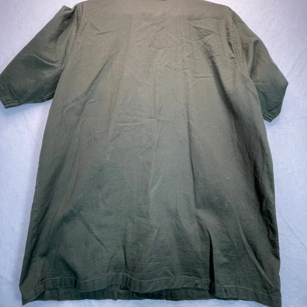 Hard Rock Cafe Mens M Shirt Military Utility Rock‎ & Roll Green Mall of America